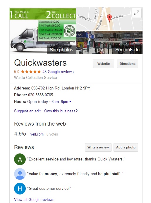 Quick-Wasters-Google-reviews