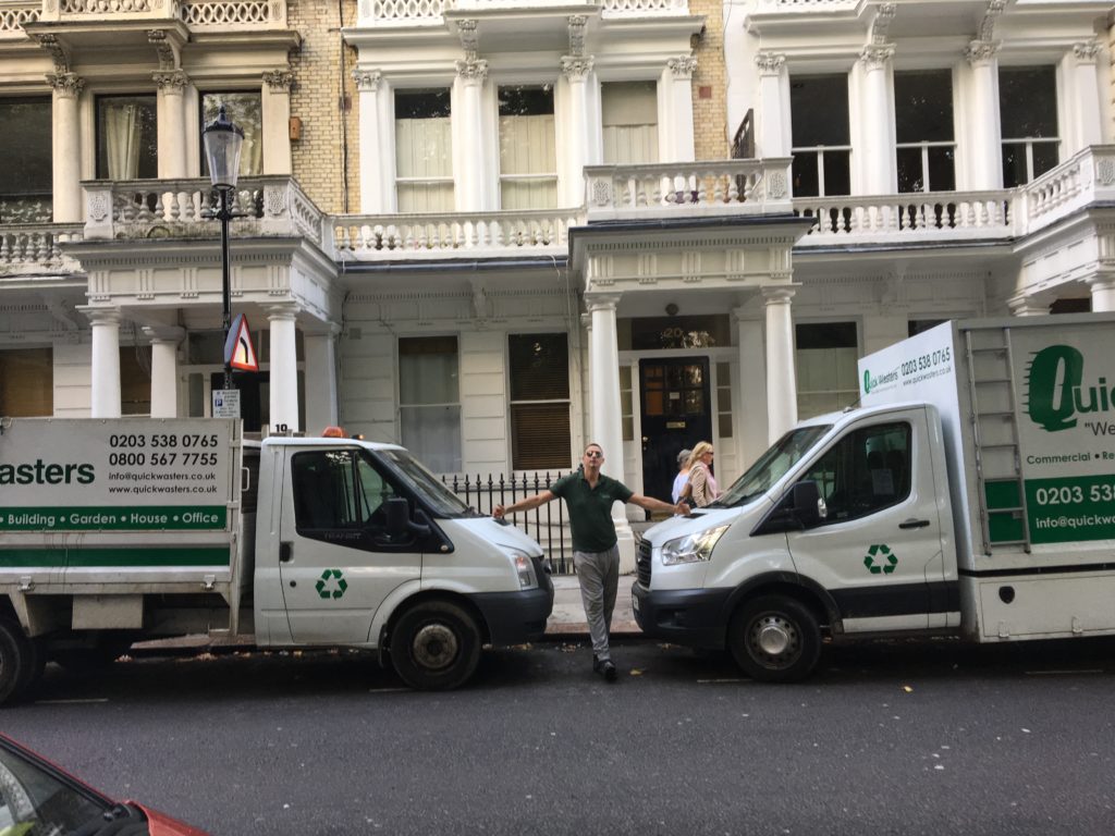 rubbish removal in London by Quickwasters