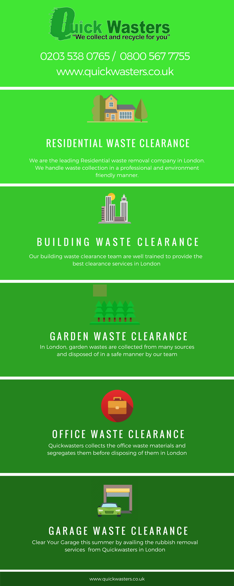 Reliable Rubbish Removal Company London - Quickwasters