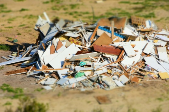 disposing of construction wastes