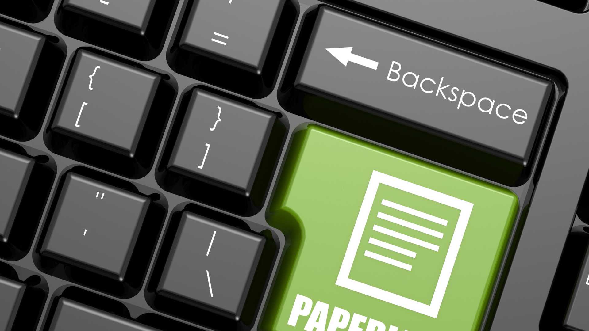 Encourage the use of paperless processes