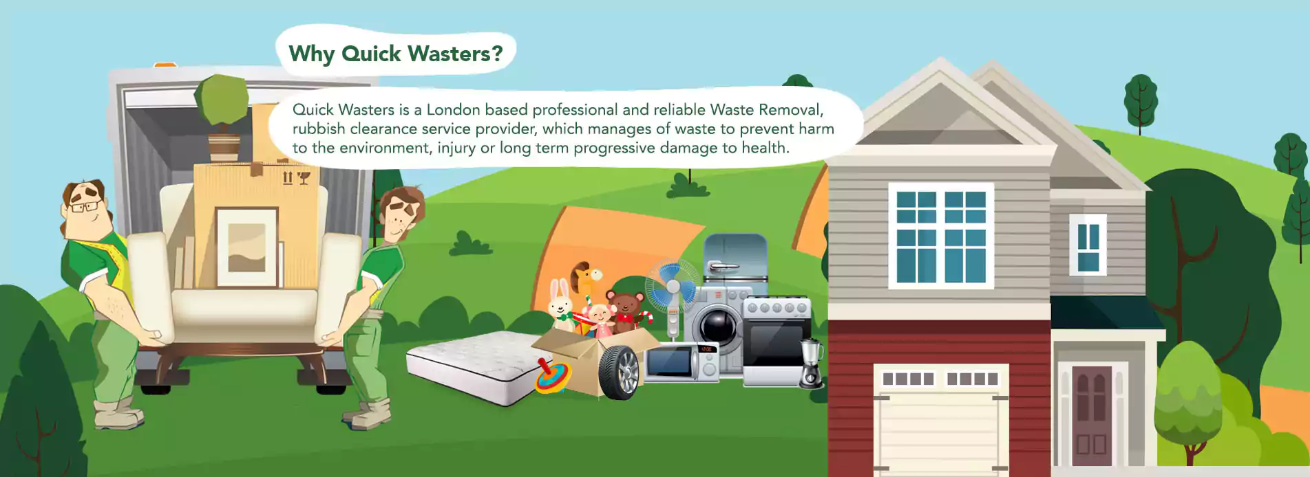 Rubbish Removal London – Waste Clearance Company | Quick Wasters