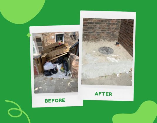 Quick Wasters Before and After Building Waste Clearance in London